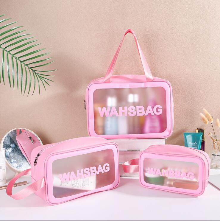 Waterproof Transparent PVC Cosmetic Wash Bag for Travel