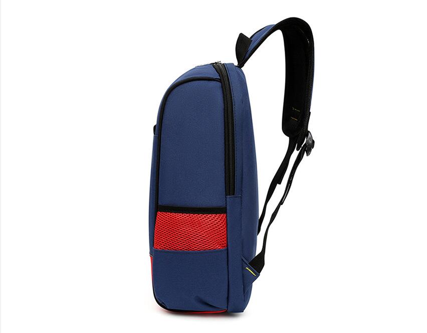 side display of Custom logo kids school bag