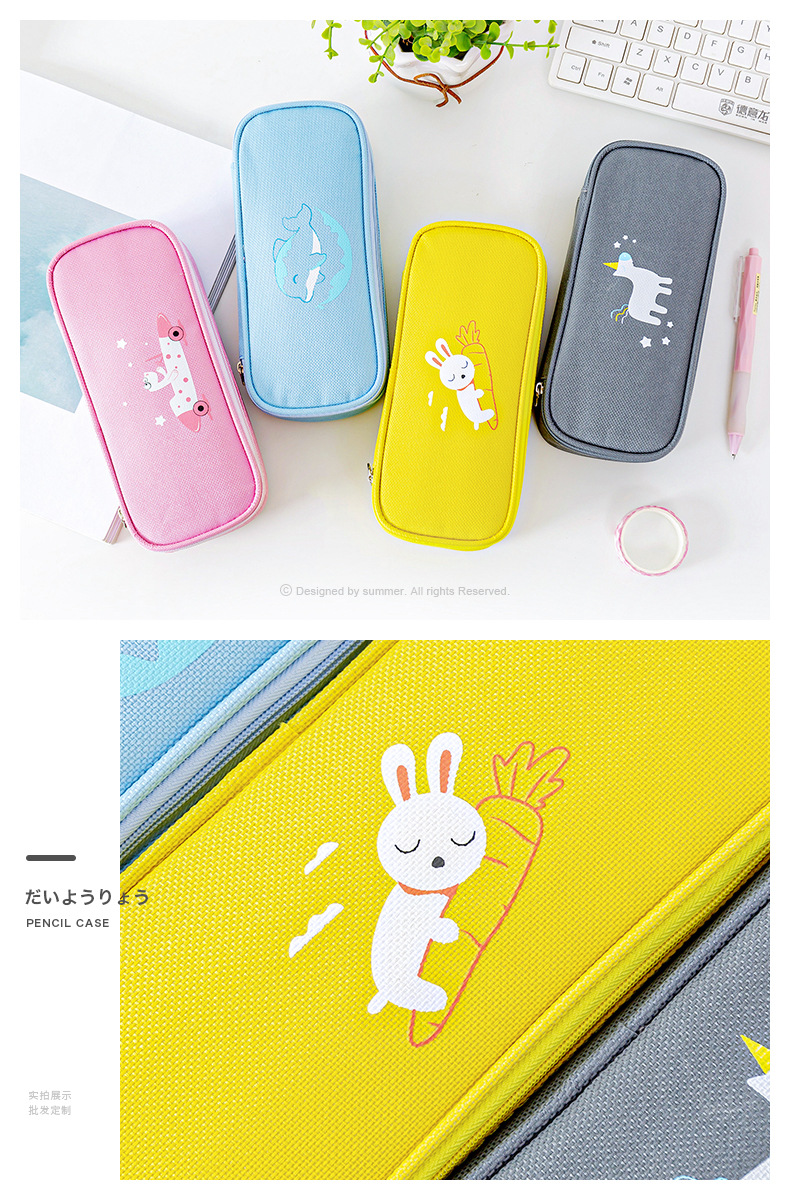 CUSTOM student stationery pen pencil case for boys and girls