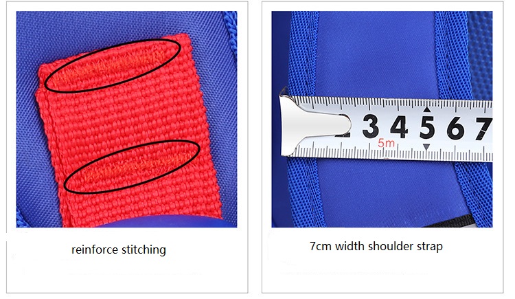 boys rolling school bag with reinforce stitching