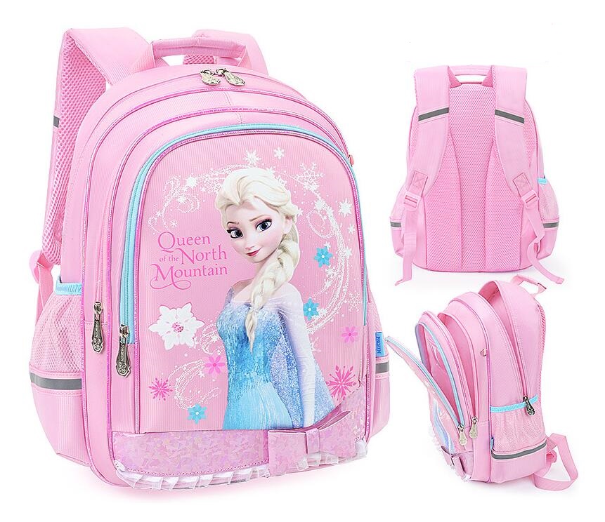 pink Disney Frozen School Bag Backpack for Girls