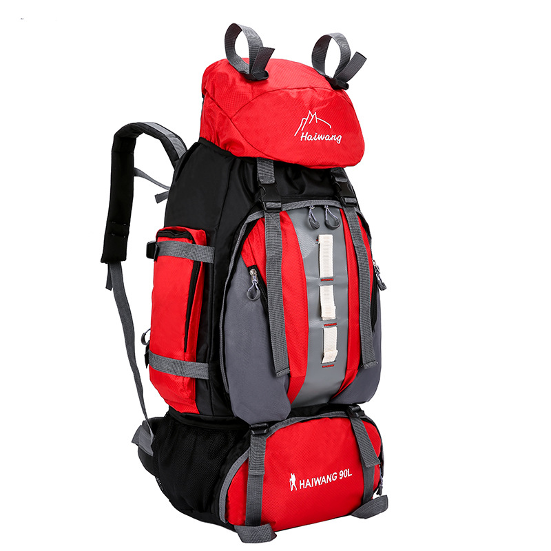 RED of Outdoor Camping Hiking Mountaineering Backpack Bag