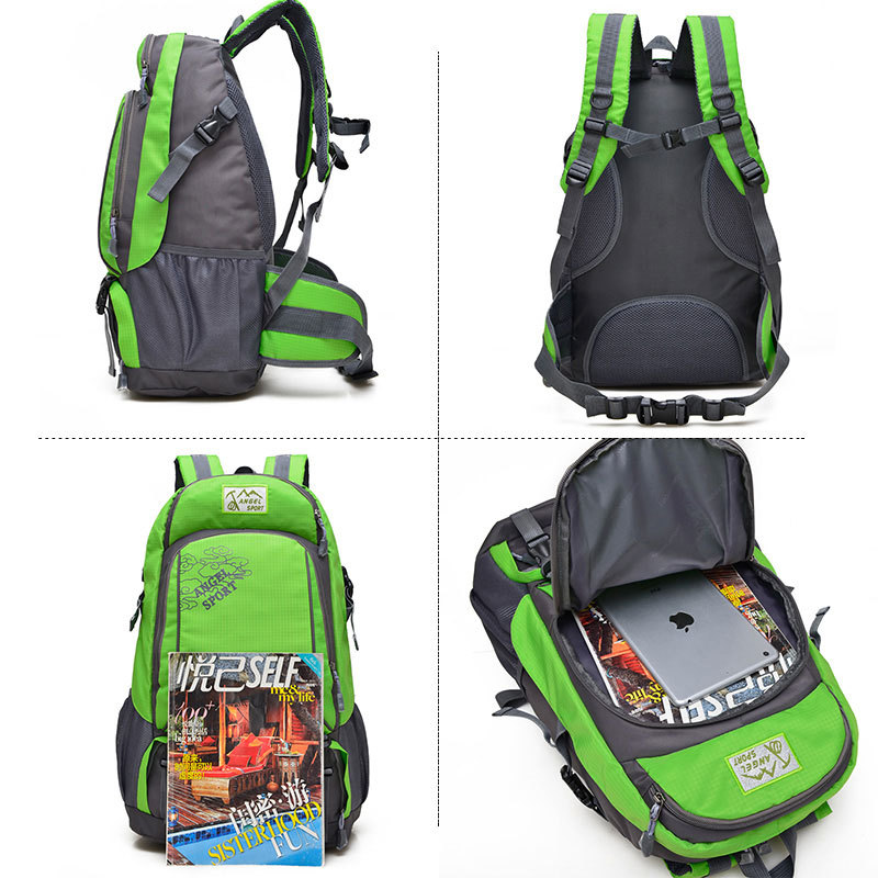 side view of lightweight outdoor sport travelling backpack bag