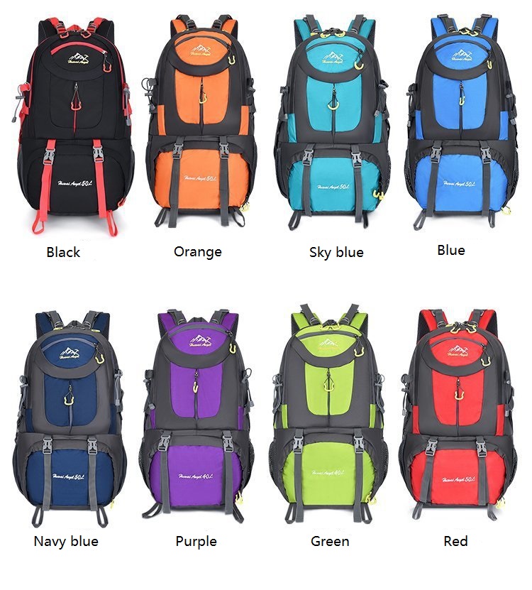 colors show of outdoor sports trekking hiking travel bags backpack