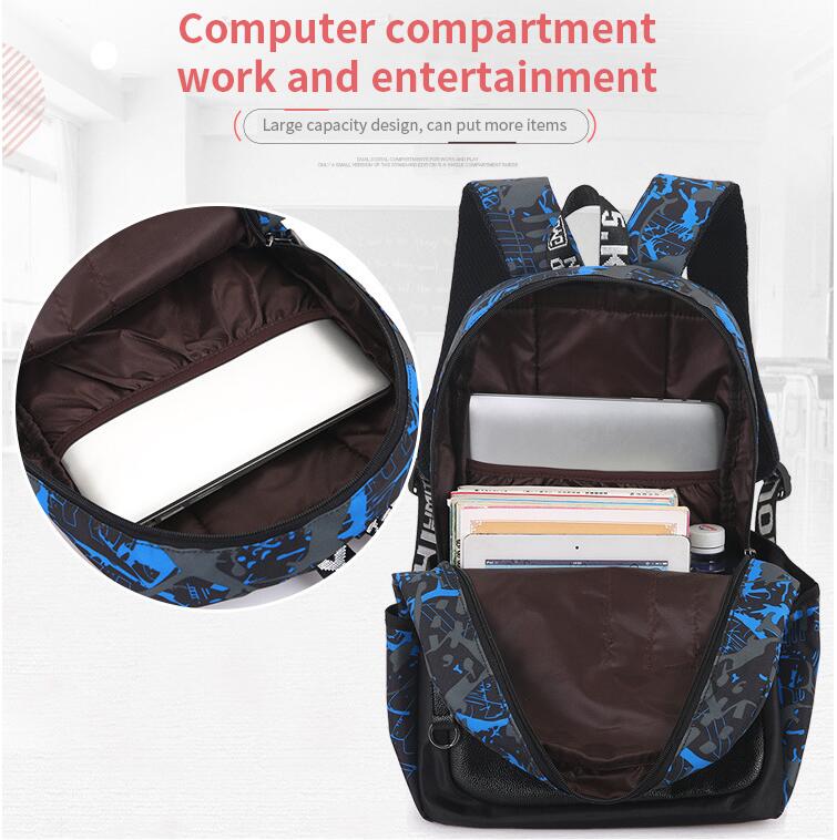 large capacity of 3pcs backpack set