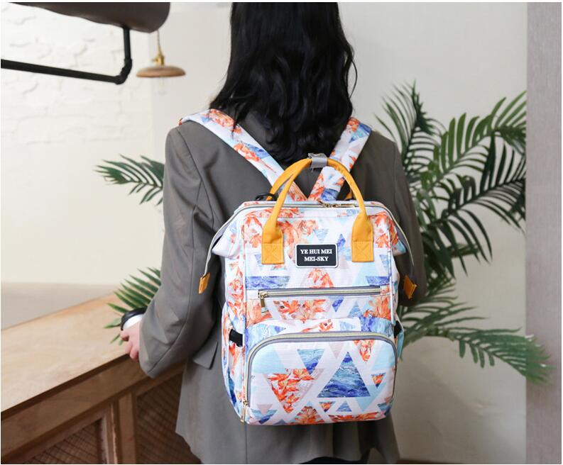 2 model show of Backpack diaper bag