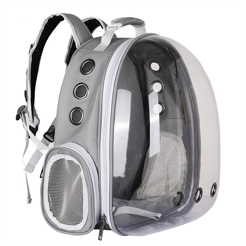 Breathable Large Space Cat Dog Carrier Pet Backpack for Kitty Small Dog Transparent Pet Carrier for Travel