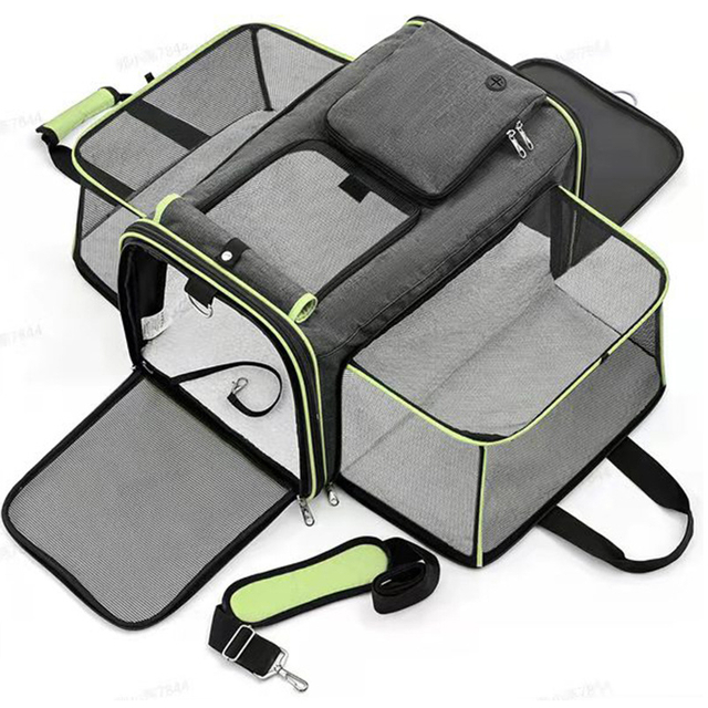 Expandable Portable Pet Carrier Bag Cat Dog Carry Bag Travel Pet Carrying Bag