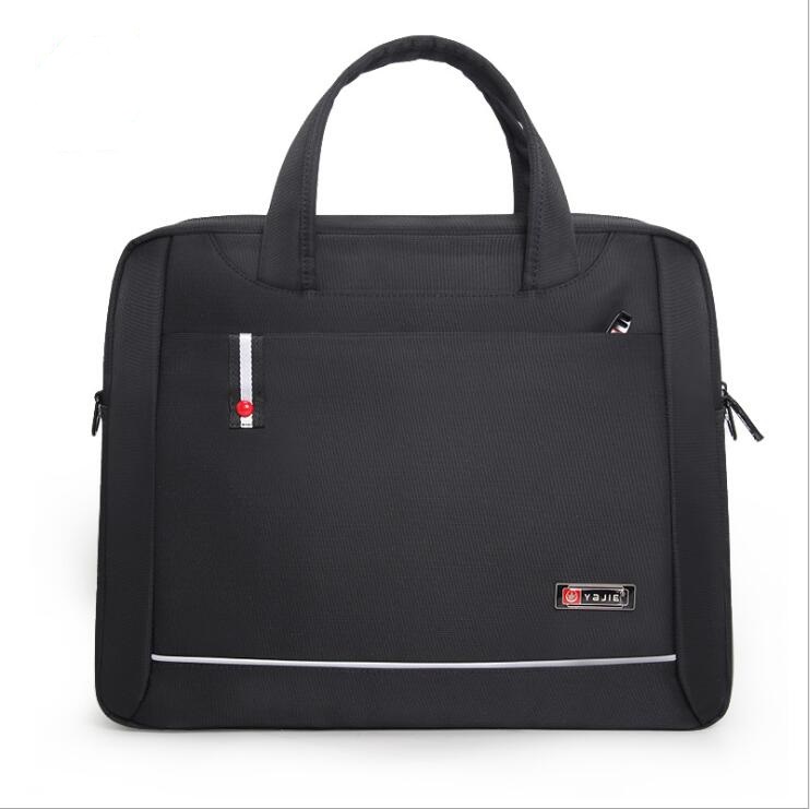 black computer handbag