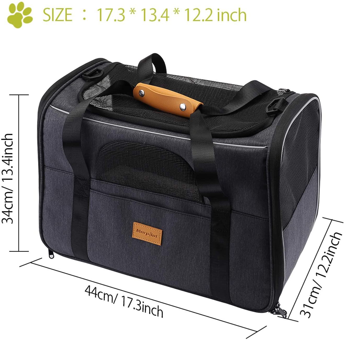 Pet Travel Carry Bag size