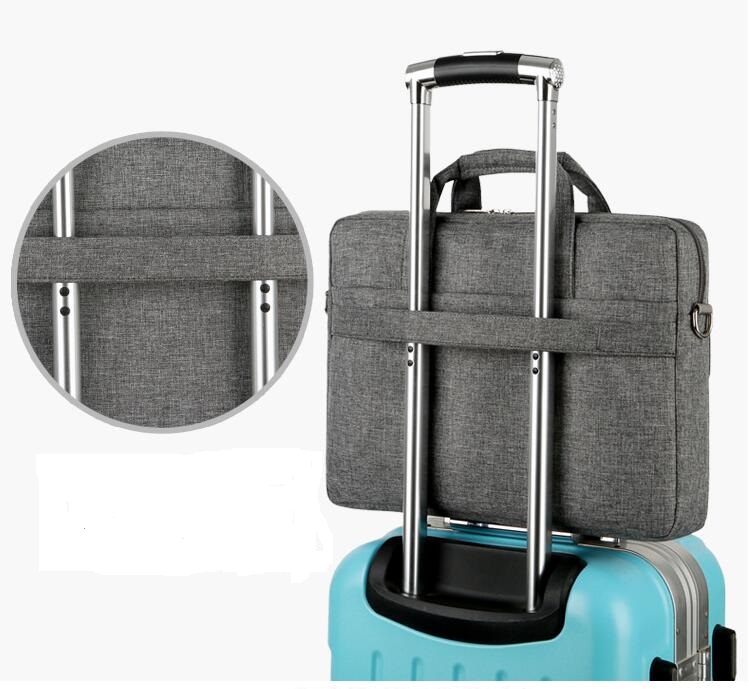 back side of laptop shoulder bag
