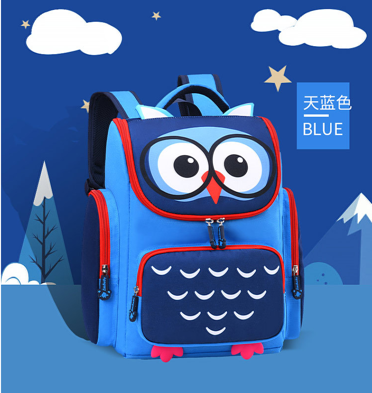 sky blue of schoolbag for kids backpack for preschool