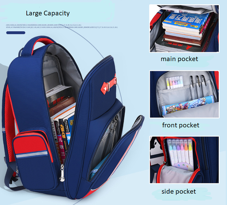 opening of Children Book Bag Schoolbag for Primary School