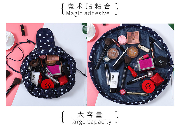 details of drawstring cosmetic bag-2