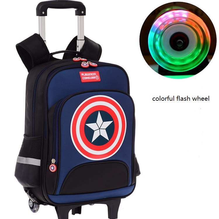 rolling school bag for kids boys