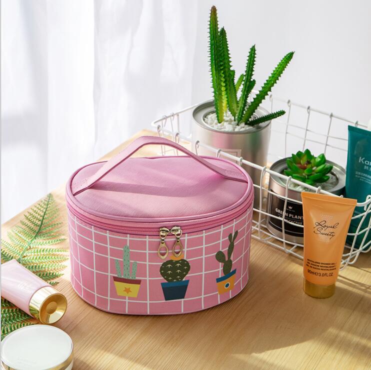 Waterproof Travel PU Makeup Case Toiletry Bag Organizer
