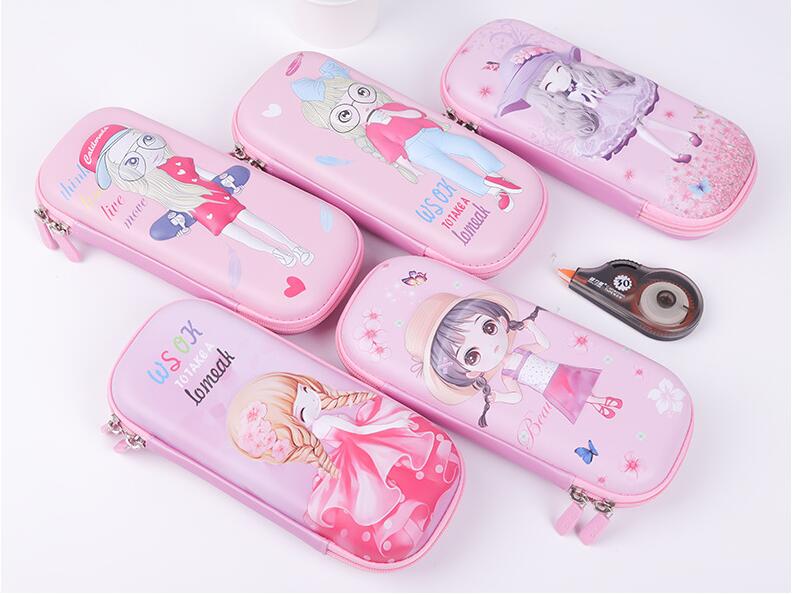 fashion EVA 3D Cartoon Pen Box for girls