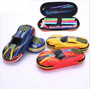 Car Design EVA 3D Cartoon Pencil Box for Pupil