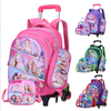 3 in 1 Trolley School Bag Set 3D Trolley Backpack Set for Children
