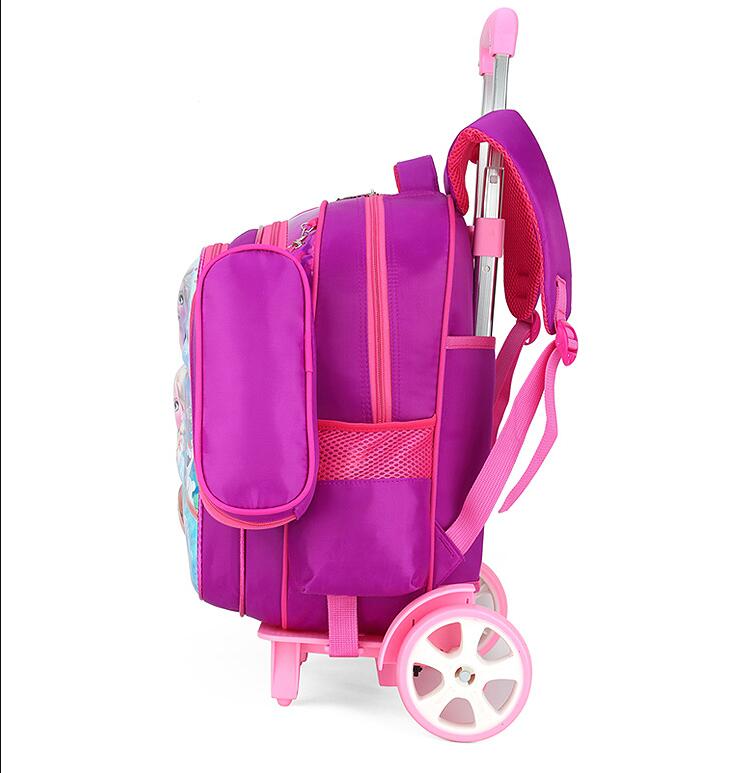 side of 3D Trolley school backpack bag set