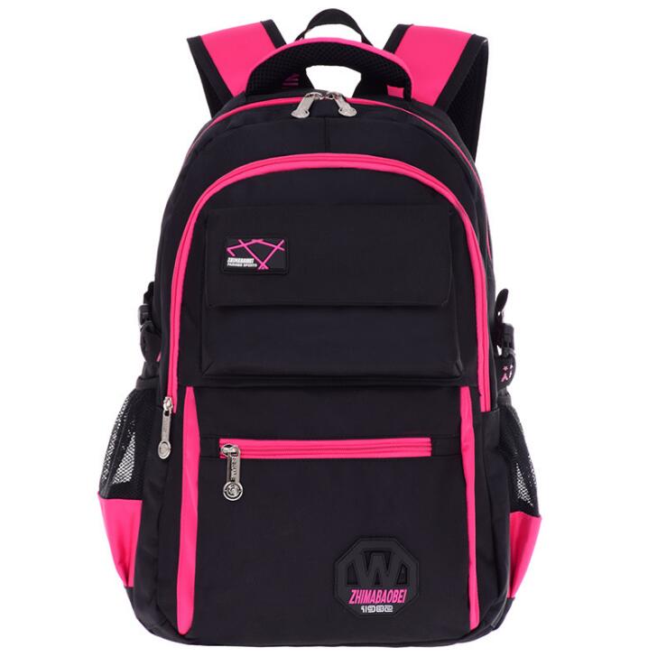 rosy teenager school bag backpack for high school