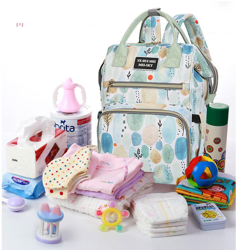 large capacity Backpack diaper bag