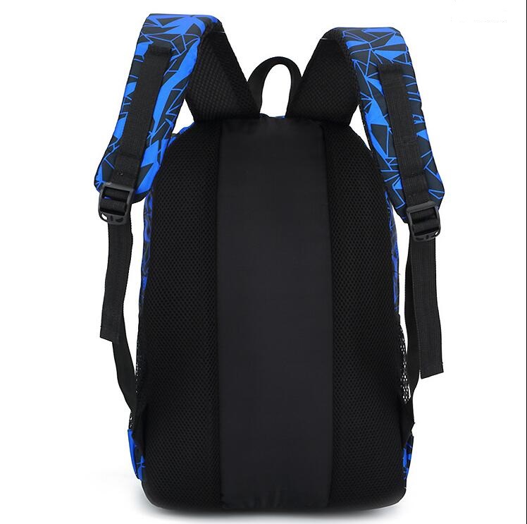 back view of 3pcs backpack set