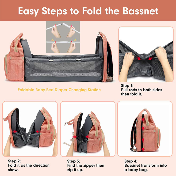 Foldable Baby Diaper Backpack