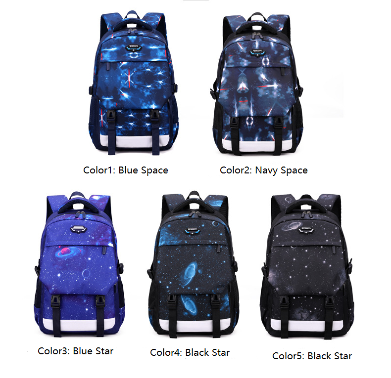 colors of schoolbag set