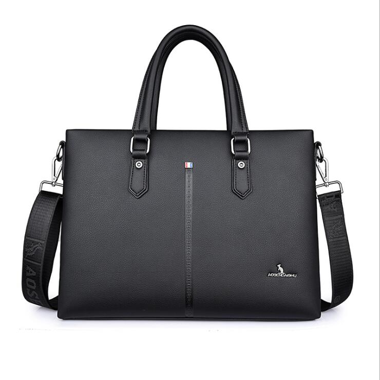 Genuine Leather Business Bag Man Handbag Computer Briefcase Shoulder Bag