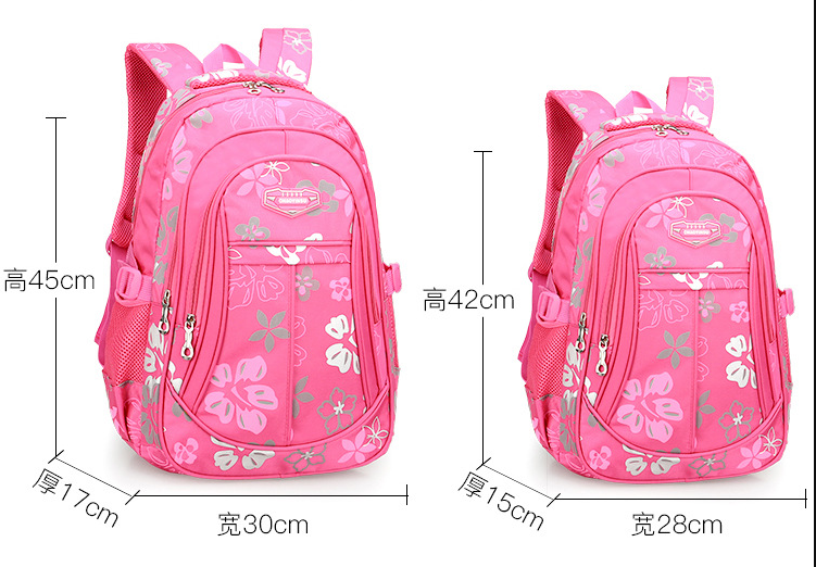 size of women backpack