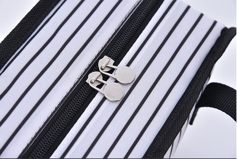 zipper style of insulated cooler lunch bag
