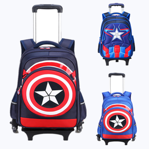 Wholesale Children Rolling School Bag Backpack for Boys