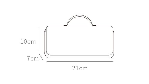 size of pencil bag