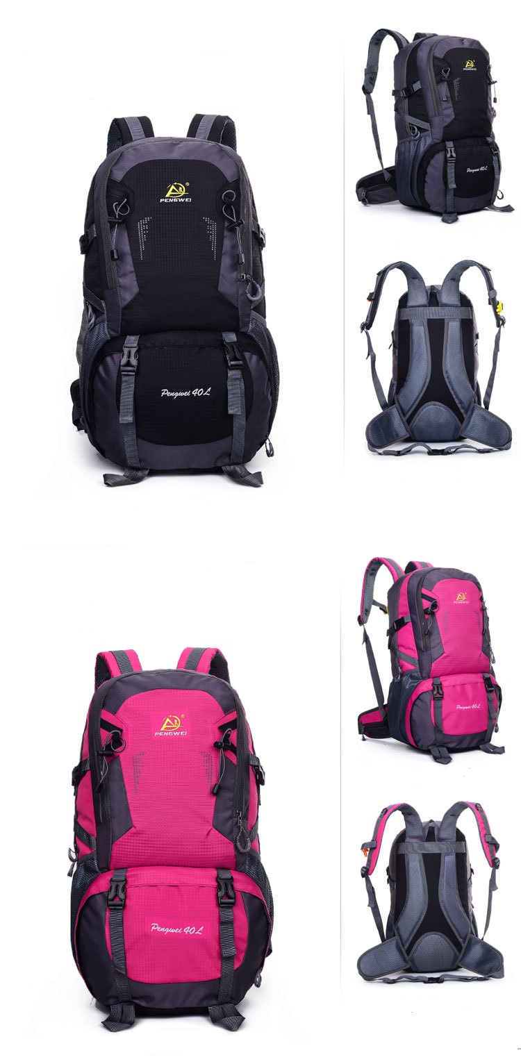 rosy show of waterproof outdoor travel camping hiking bag