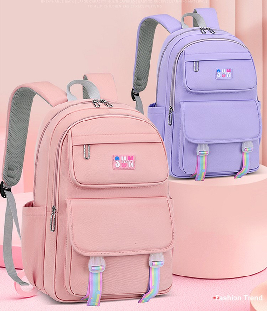 New Leisure Backpack for Girls Schoolbag for Middle School