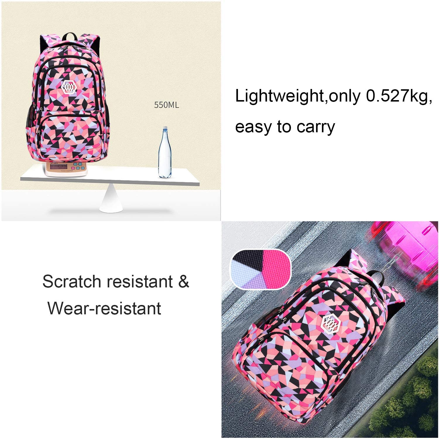 light weight school backpack set