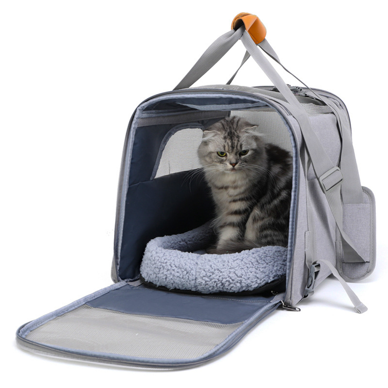 Wholesale Foldable Portable Pet Travel Carrier Bag Sling Bag for Dog Cat Carrying Bag