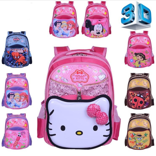 3D cartoon school bag