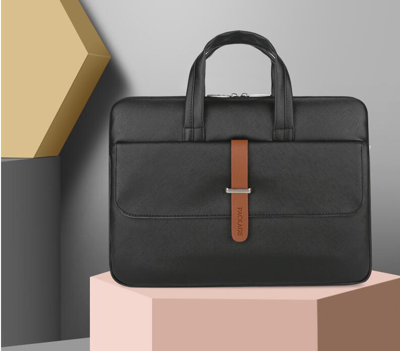 PU Leather Portable Women Business Computer Briefcase