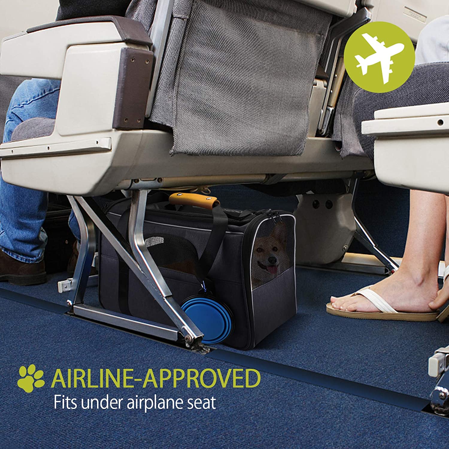 airline approved pet travel carrier bag