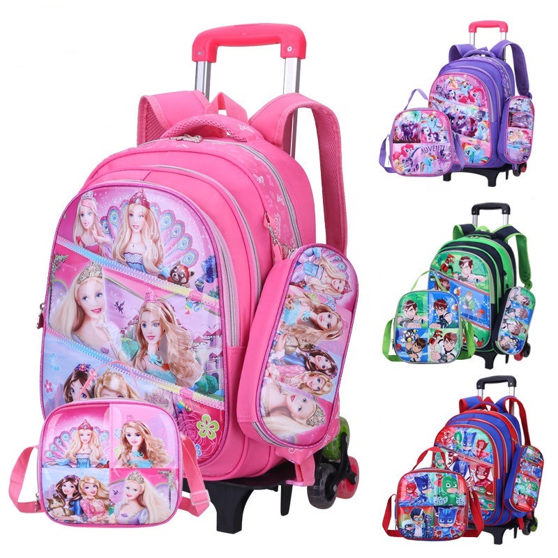 school bag set with trolley