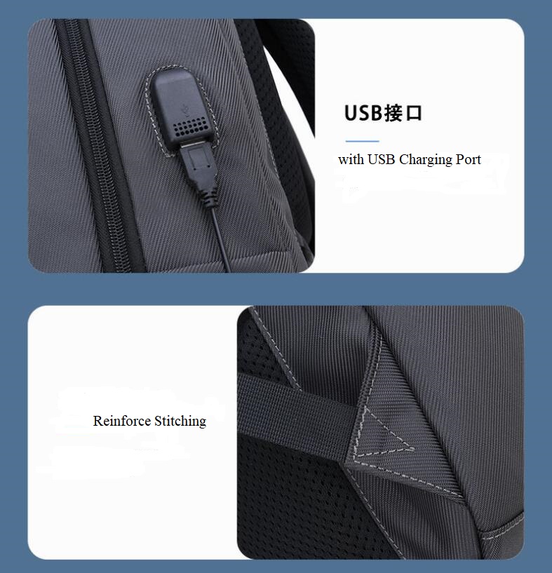 details of antitheft laptop backpack