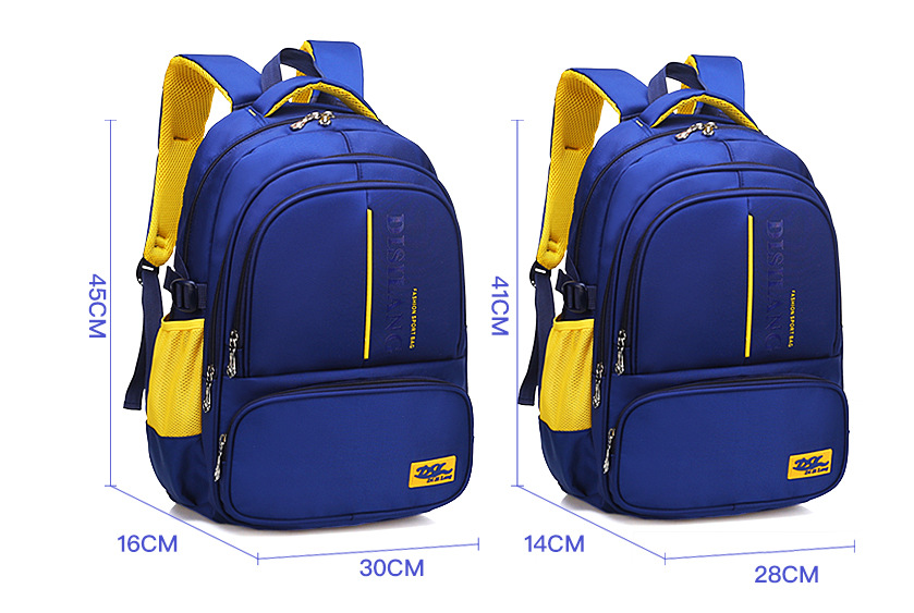 size of teenager school backpack
