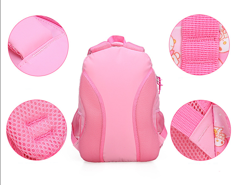 backside of girls school bag