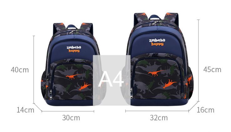 size of Fashion Kids Backpack Bag for School
