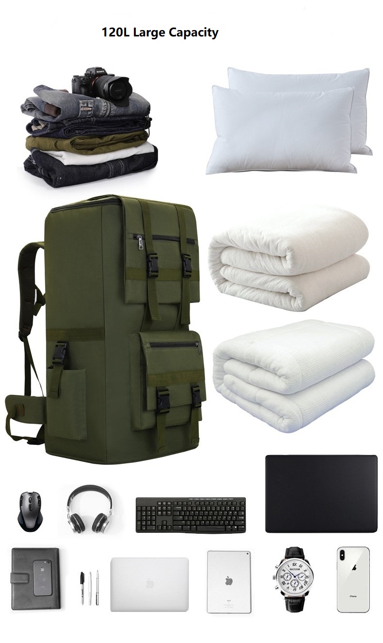 large capacity of Militray Camouflage Sport Hiking Backpack bag