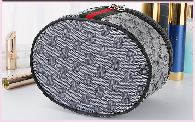 bottom of Girls Black PU Toiletry Kit