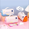 Portable Canvas Student Stationery Organizer Pencil Bag 