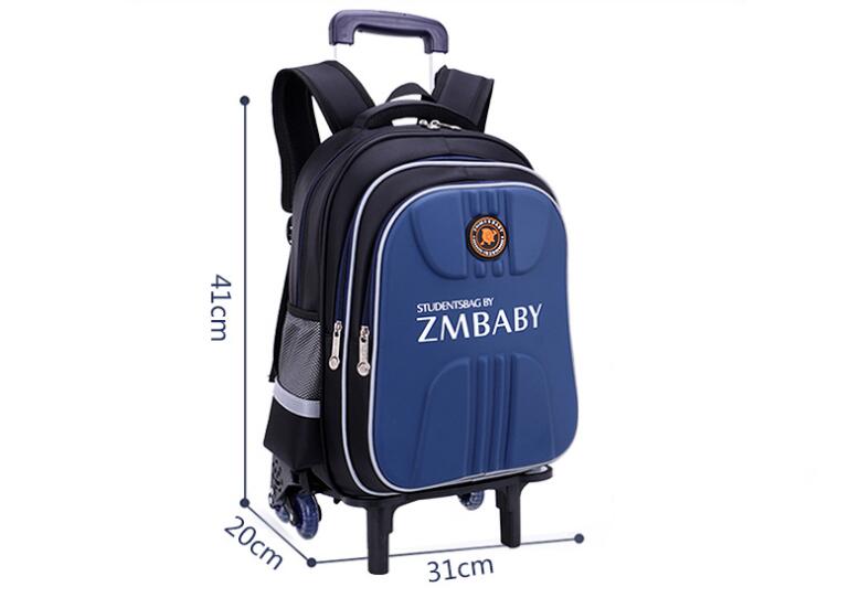 Factory Wholesale Student Wheeled School Backpack Bag